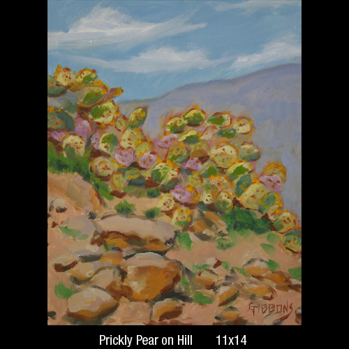 prickly pear on hill